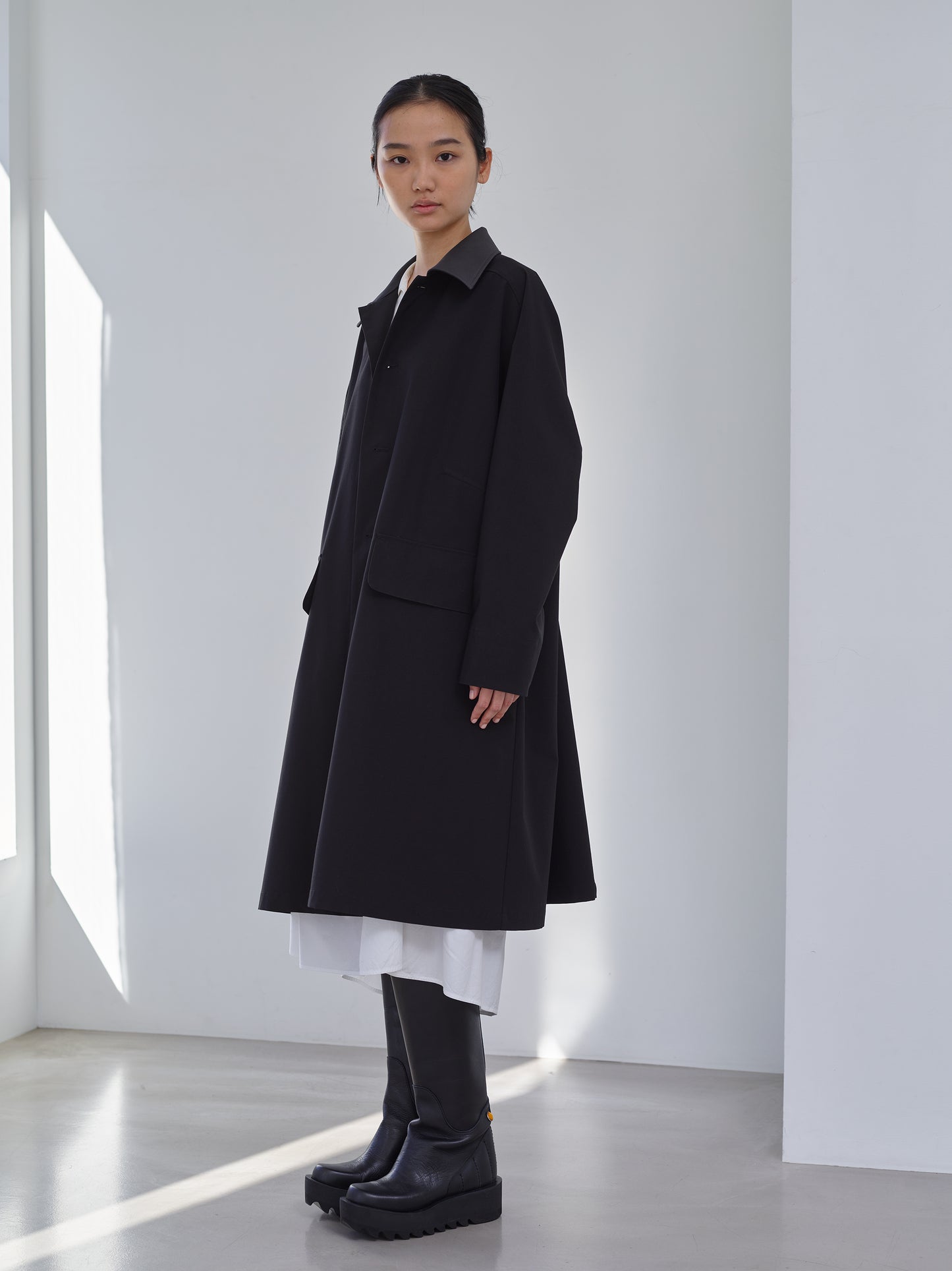 Taffeta Cleric Coat
