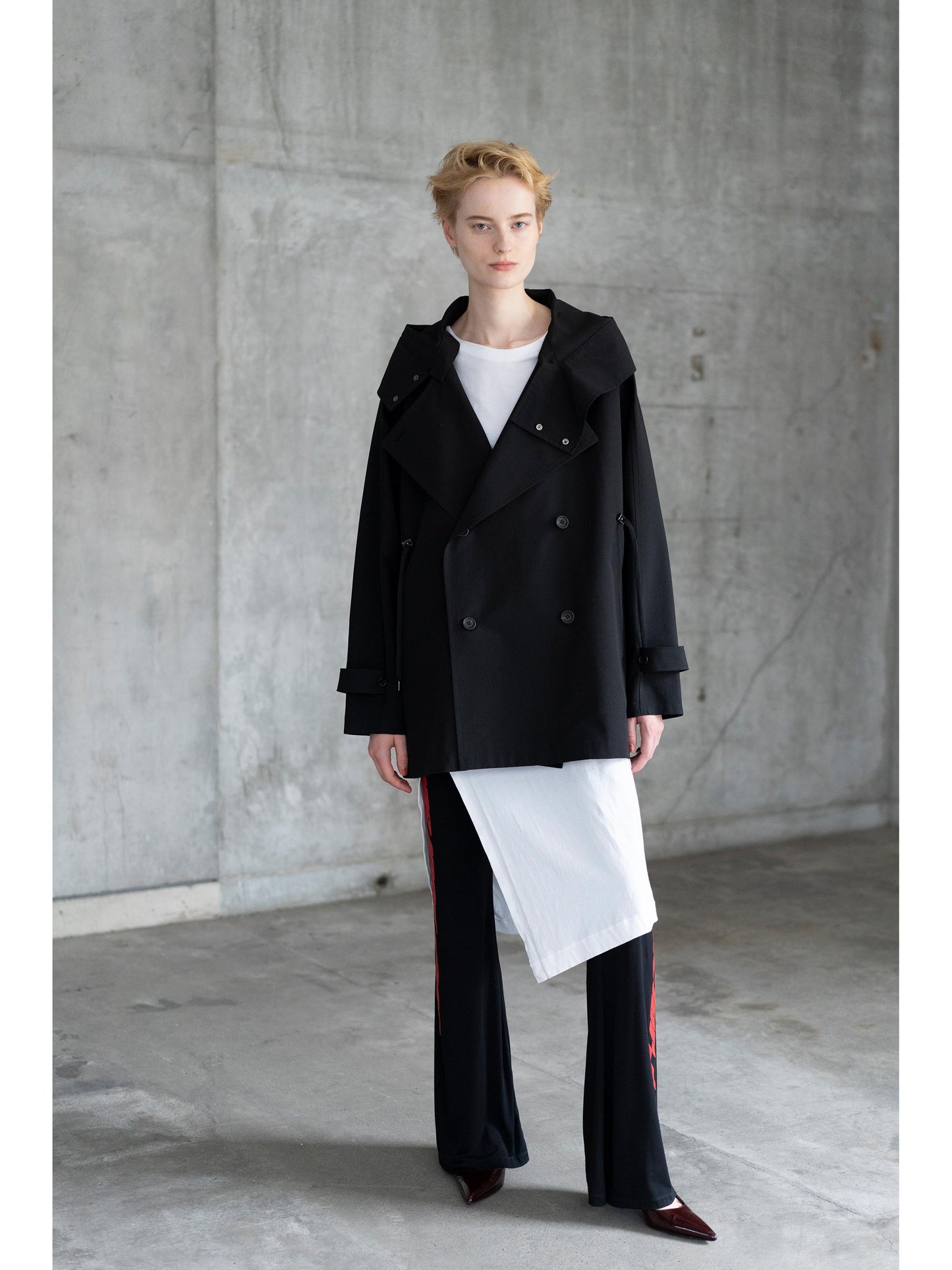 Taffeta Short Trench