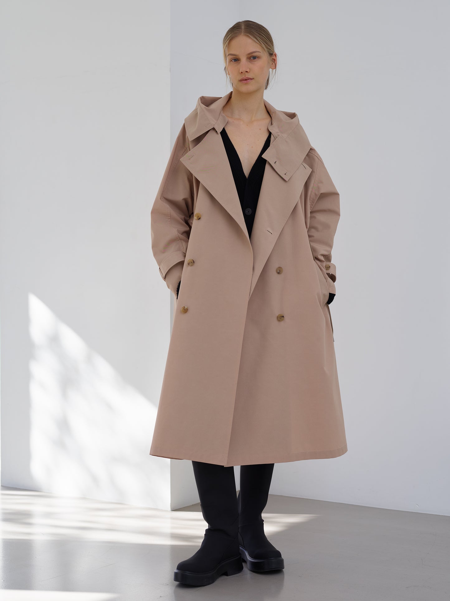 Taffeta Trench Coat