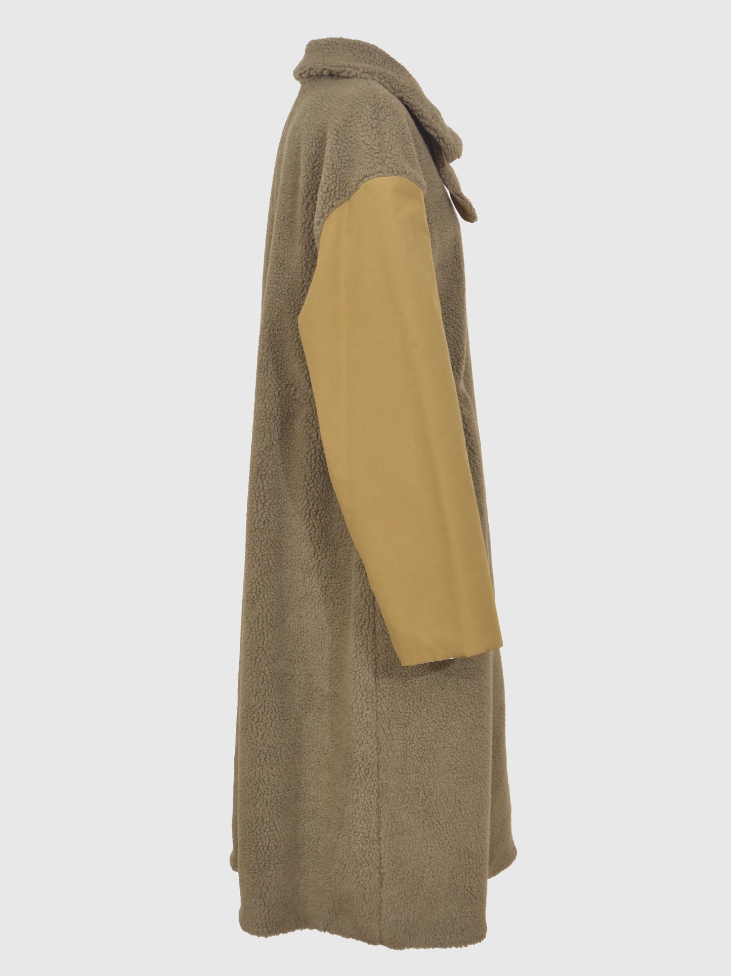 Taffeta X Boa Reversible Coat