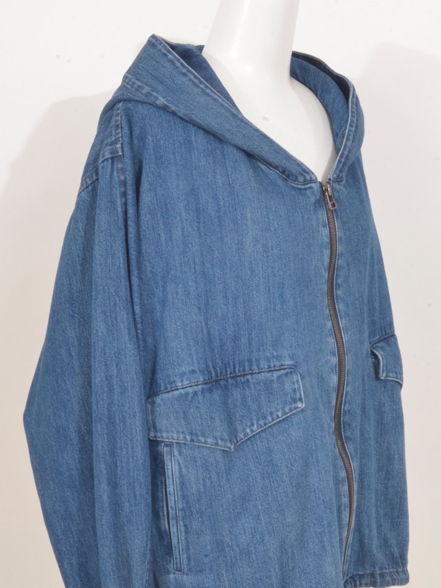Denim Hoodie Blouson