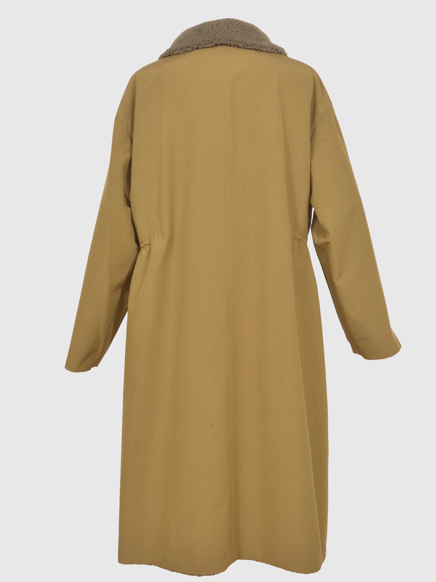 Taffeta X Boa Reversible Coat