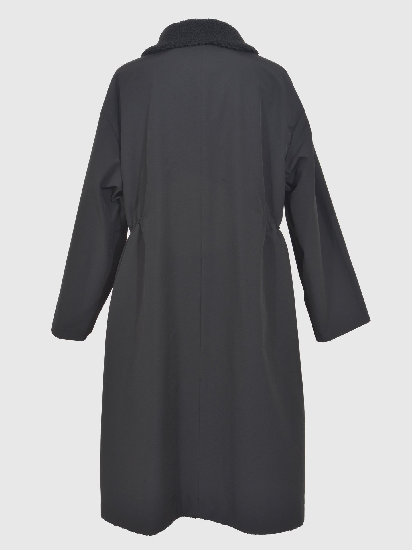 Taffeta X Boa Reversible Coat