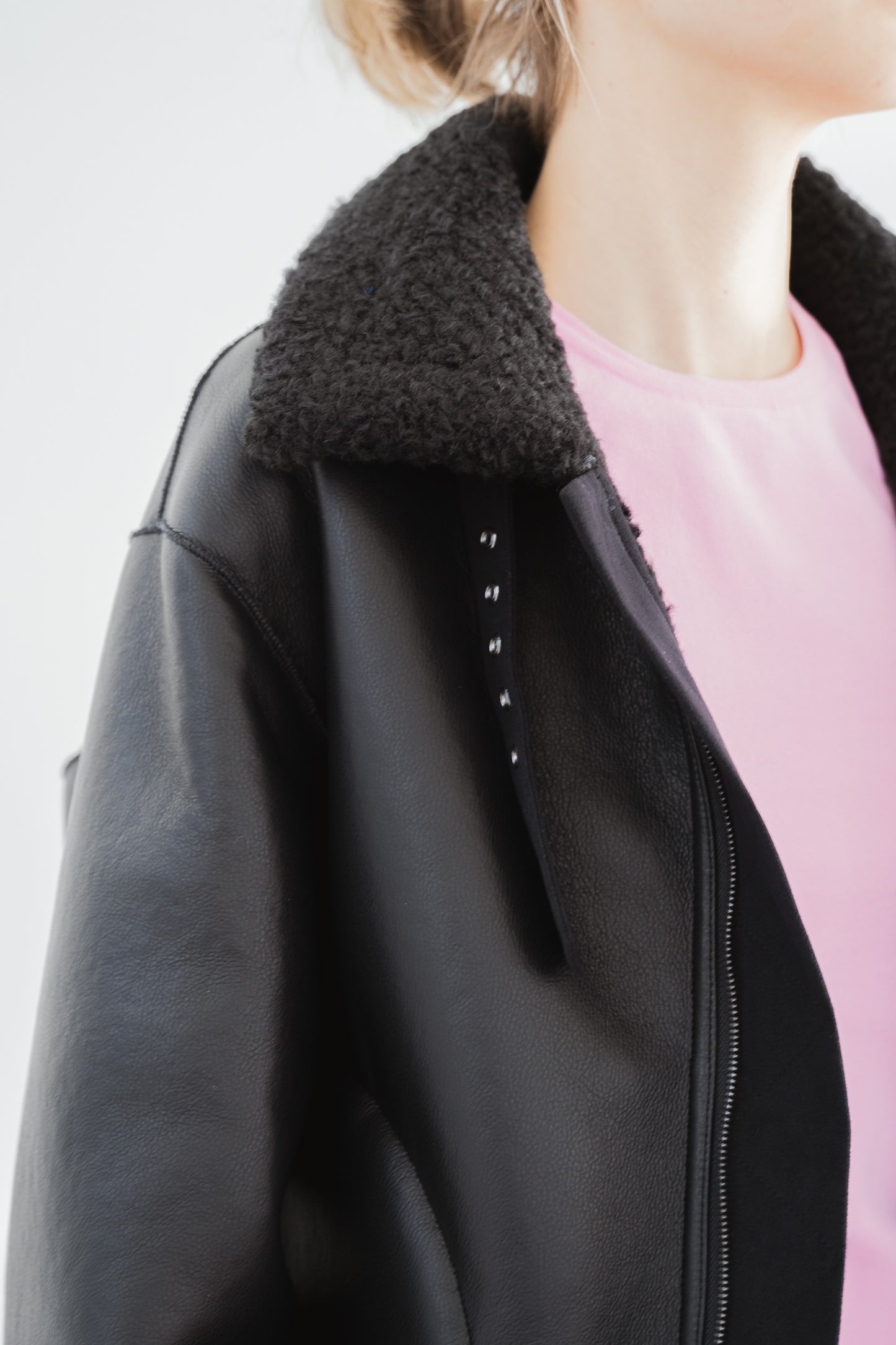 Eco Lether Short Blouson