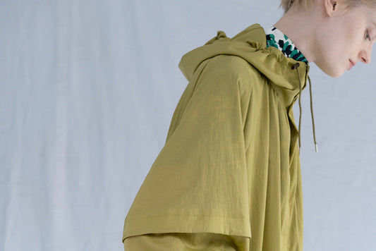 VACHEMENT Journal　- Nylon Twill Layered Short Coat -