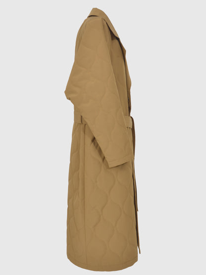 Quilted Long Coat
