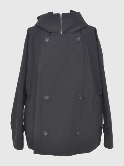Nylon Taslan Layered Short Coat