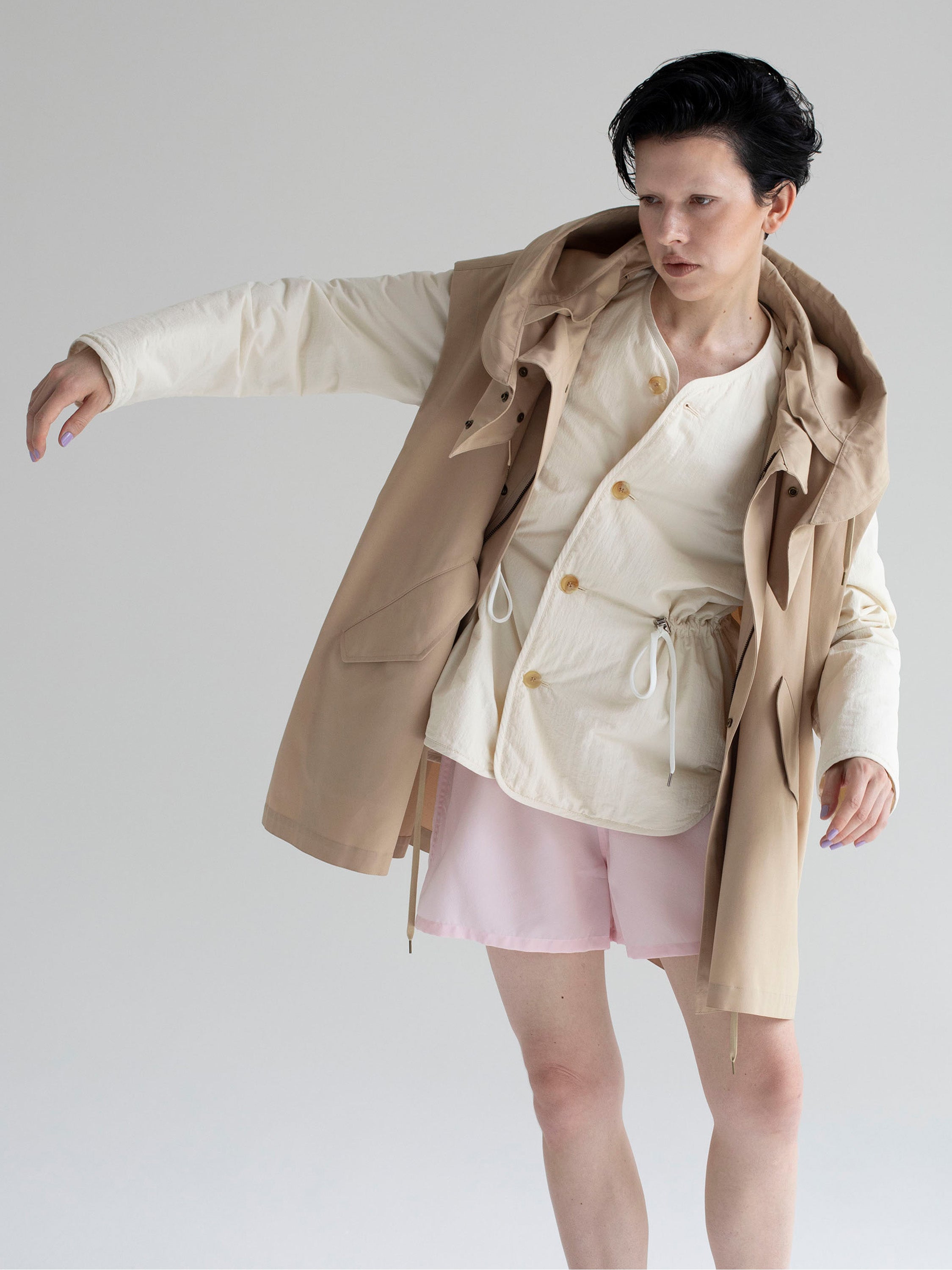 トップス VACHEMENT Taffeta Mods Vest Taffeta Mods Vest – VACHEMENT