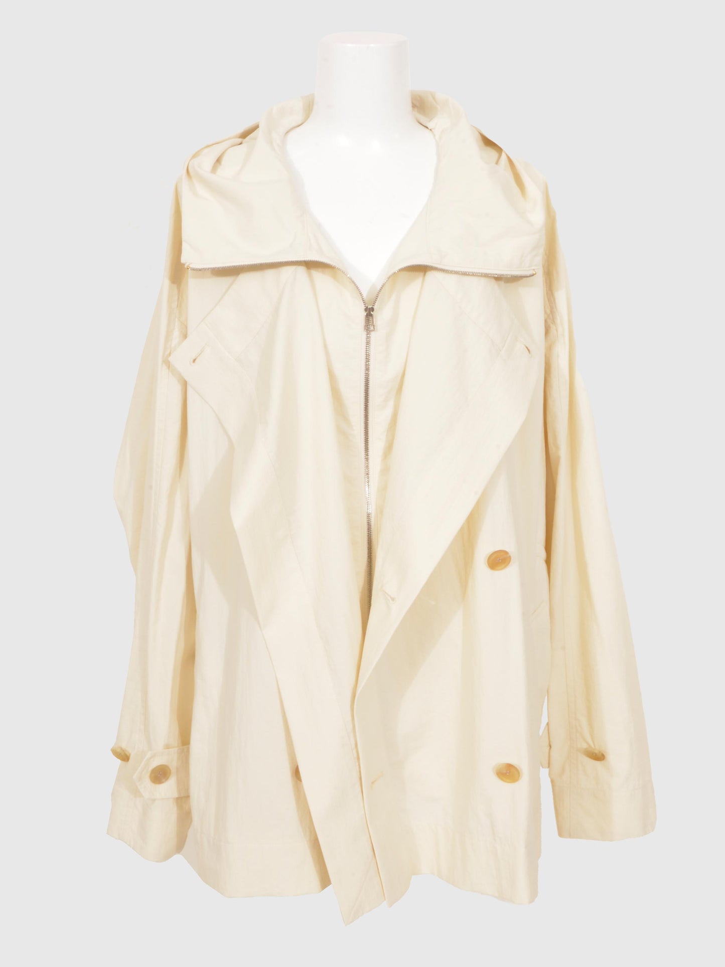 Nylon Taslan Layered Short Coat
