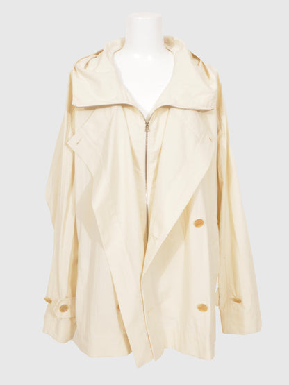 Nylon Taslan Layered Short Coat