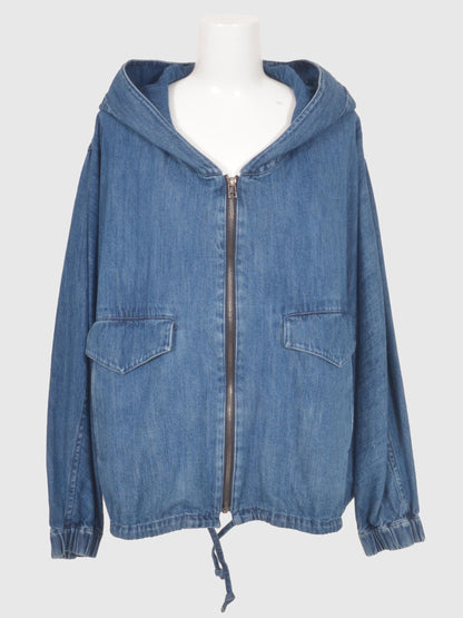 Denim Hoodie Blouson