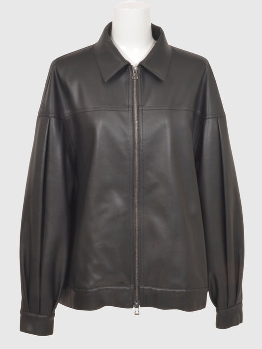 Eco Leather Zip Up Blouson
