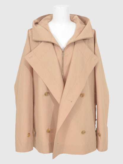 Taffeta Layered Short Coat