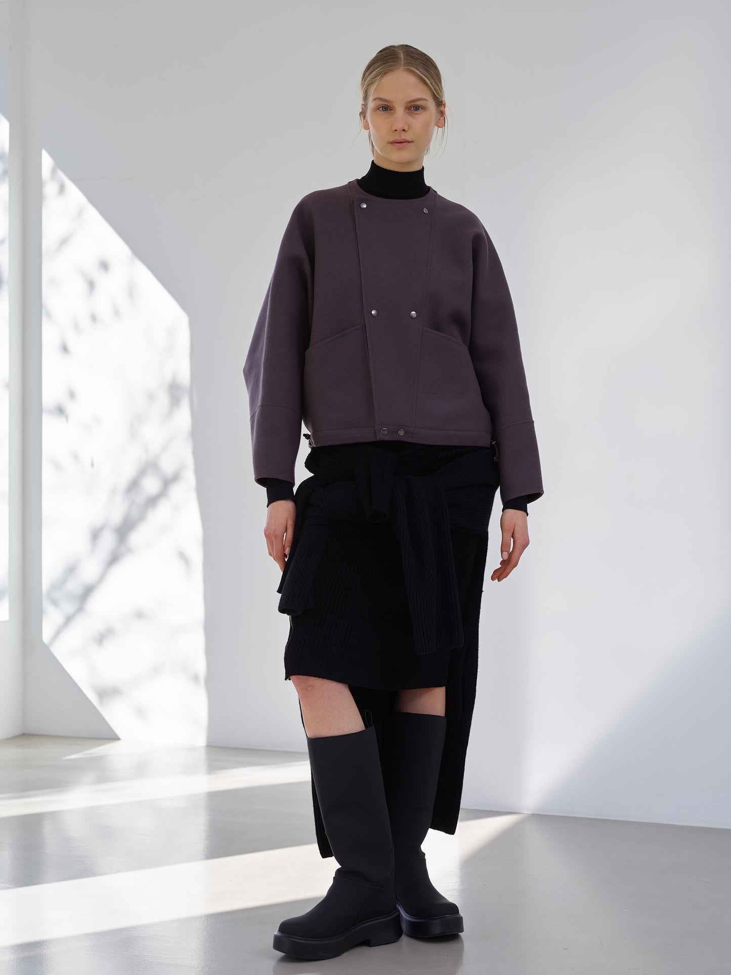 Taffeta Front Pocket Jacket