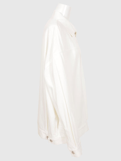 White Denim Blouson