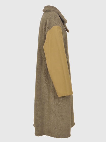 Taffeta X Boa Reversible Coat
