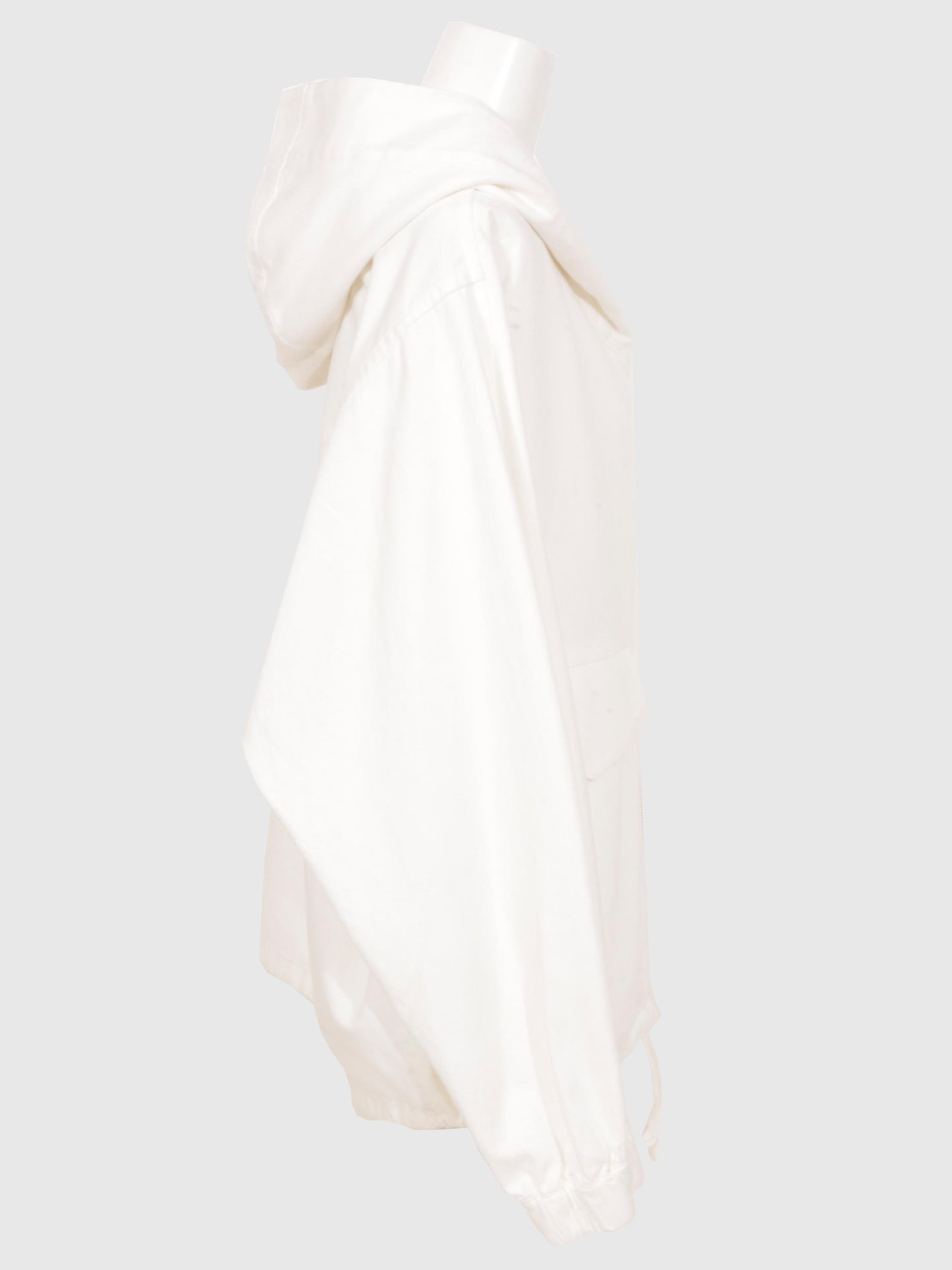 White Denim Hoodie Blouson