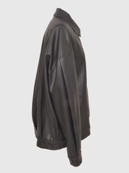 Eco Leather Zip Up Blouson