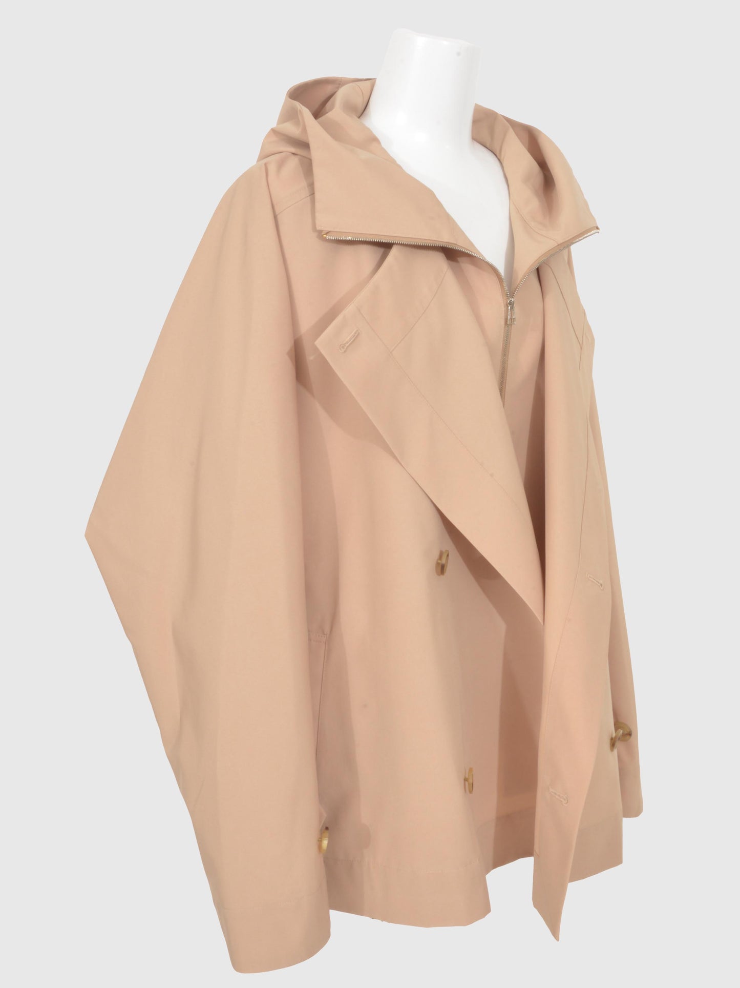 Taffeta Layered Short Coat
