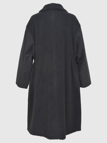 Taffeta X Boa Reversible Coat