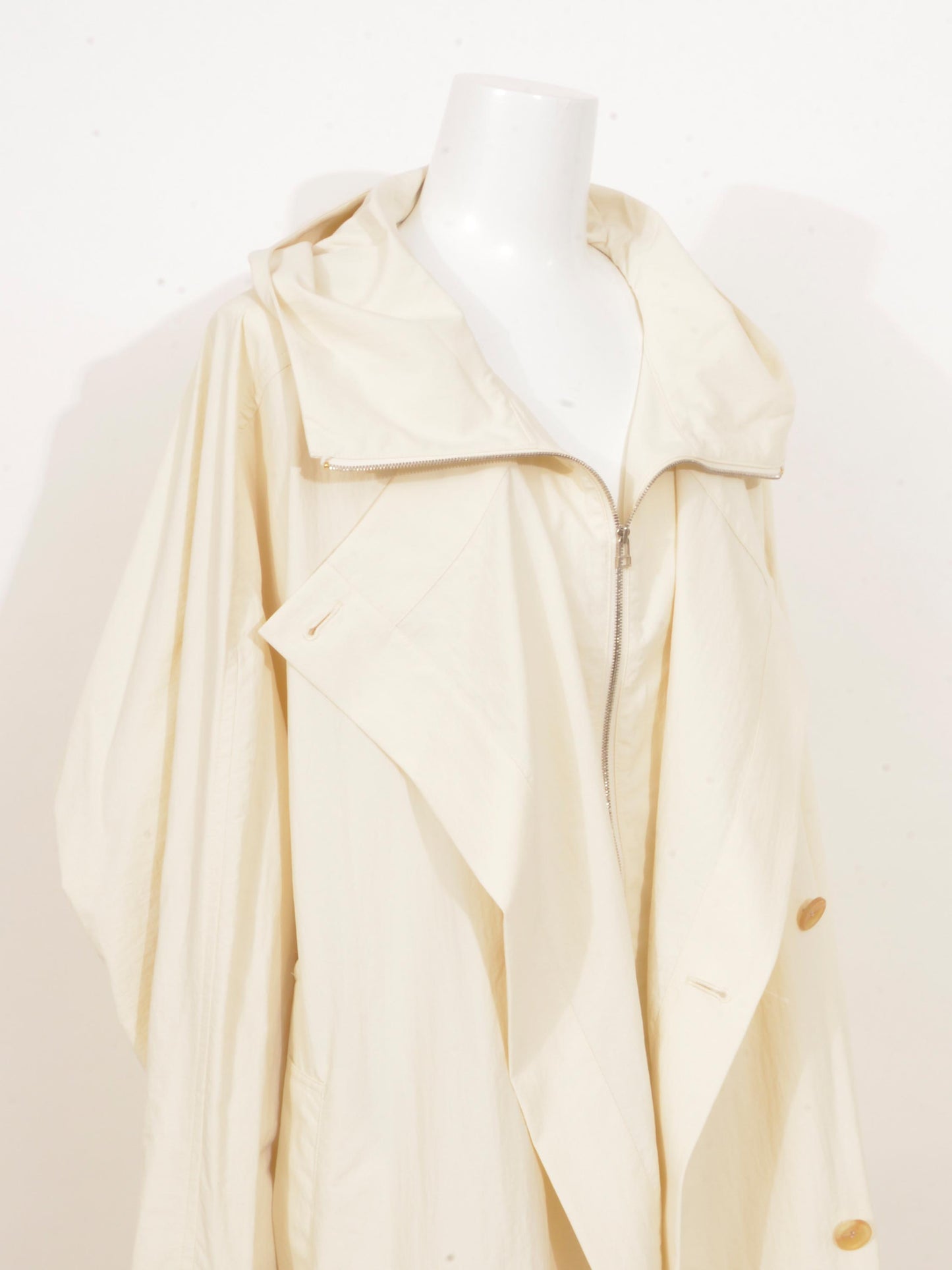 Nylon Taslan Layered Short Coat