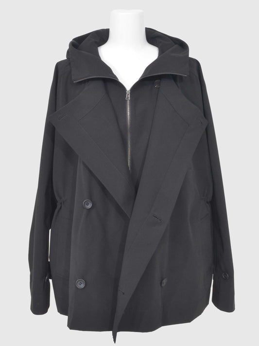 Taffeta Layered Short Coat