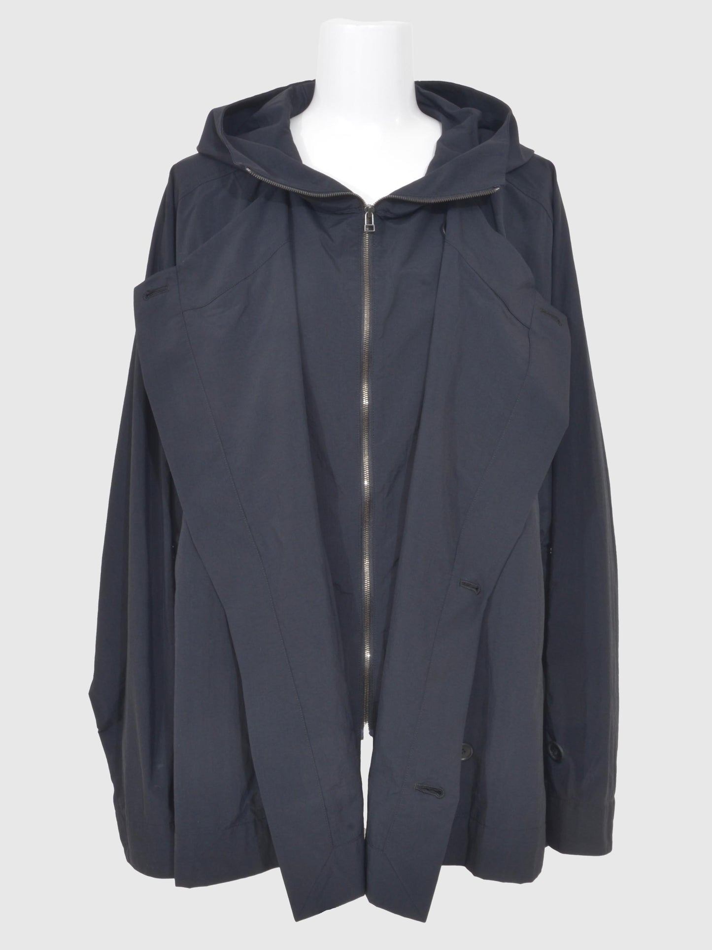 Nylon Taslan Layered Short Coat