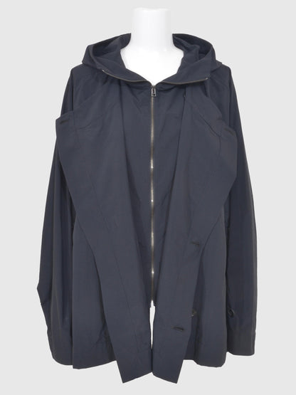 Nylon Taslan Layered Short Coat