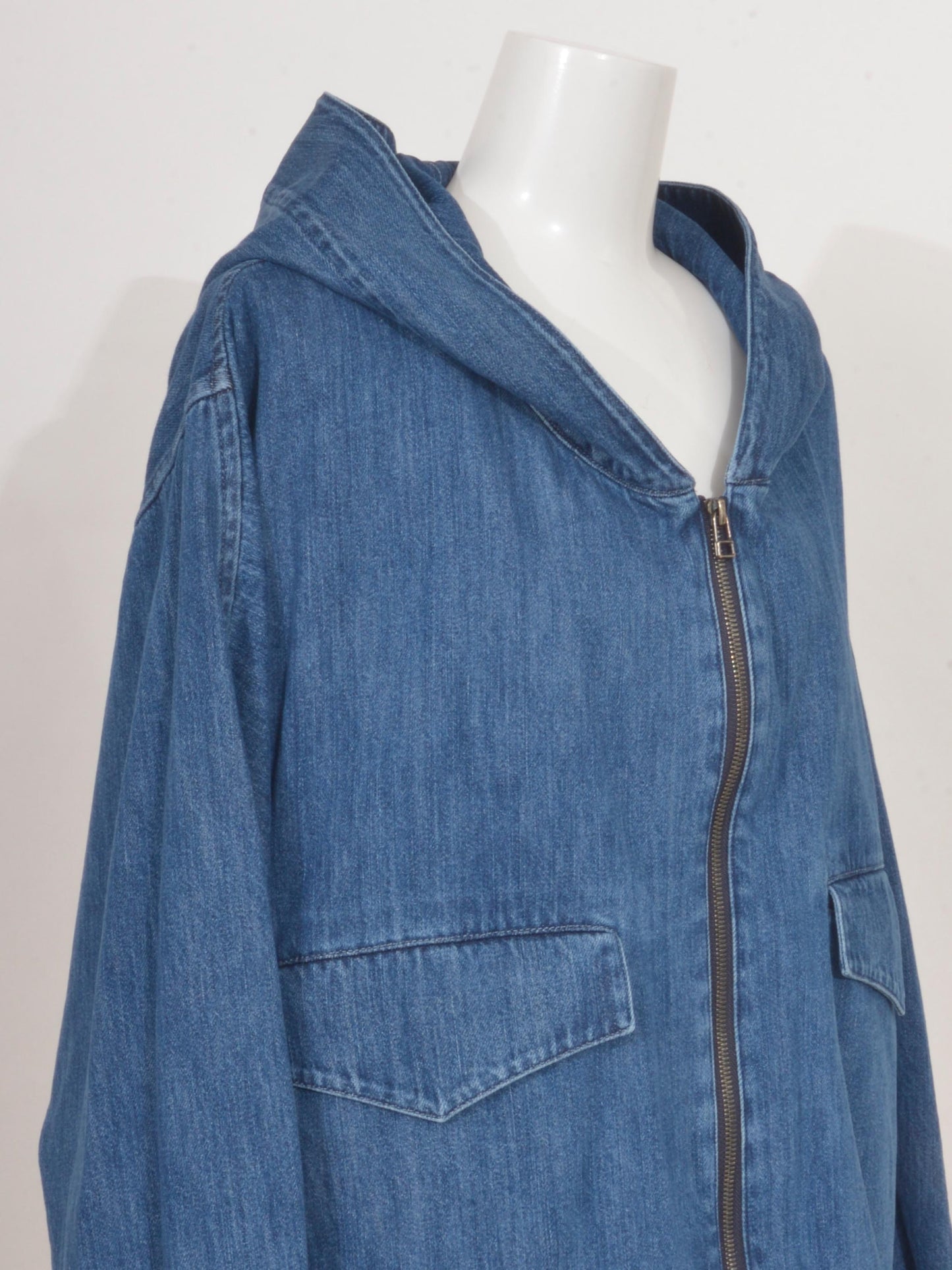 Denim Hoddie Blouson