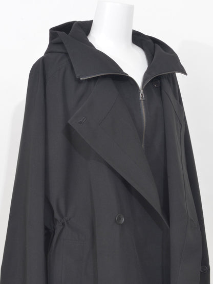 Nylon Taslan Layered Short Coat