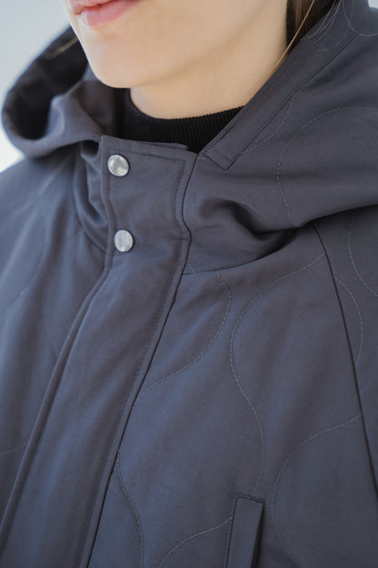 Cotton Nylon Quilted Short Blouson
