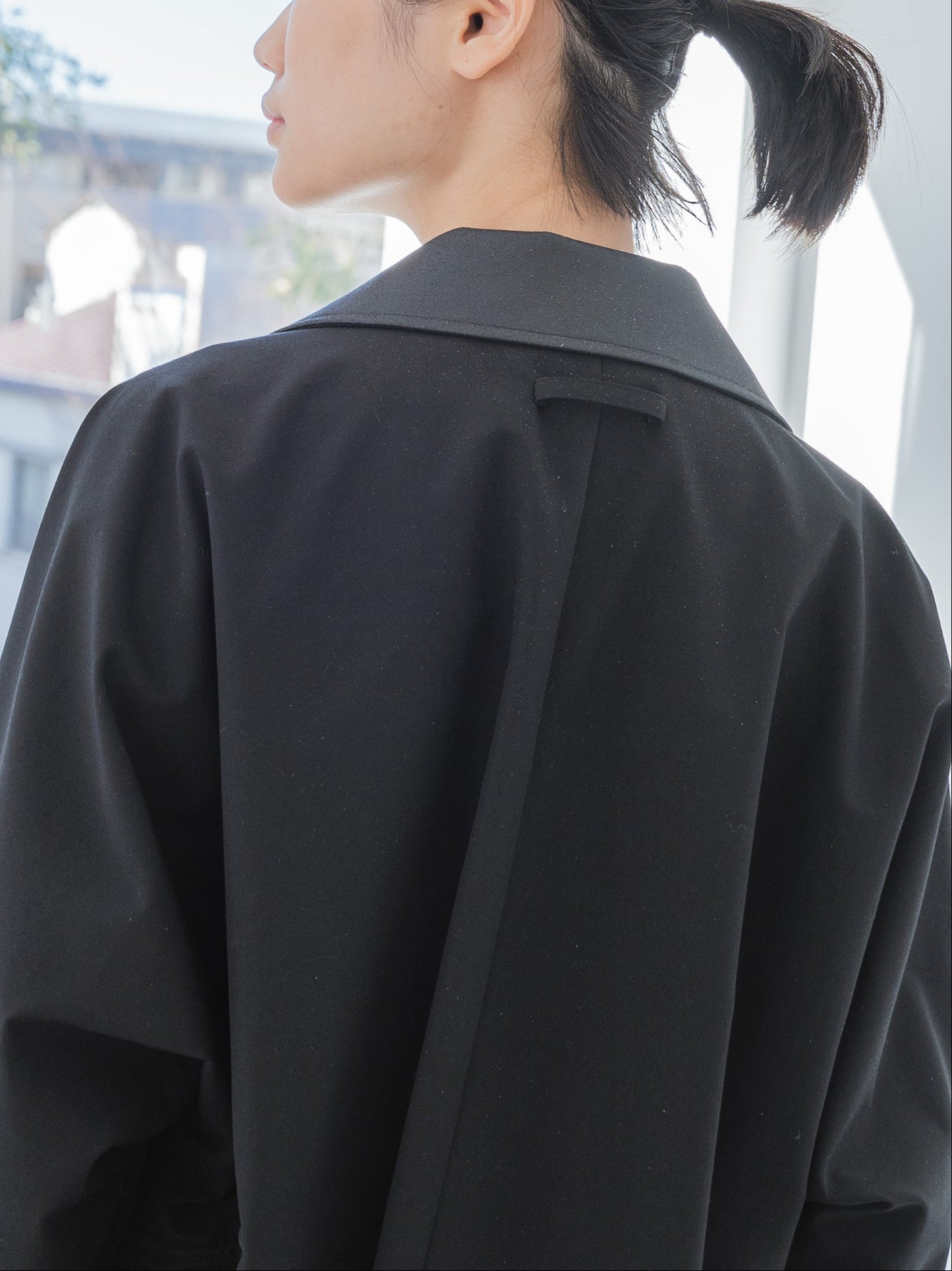 Taffeta Cleric Coat
