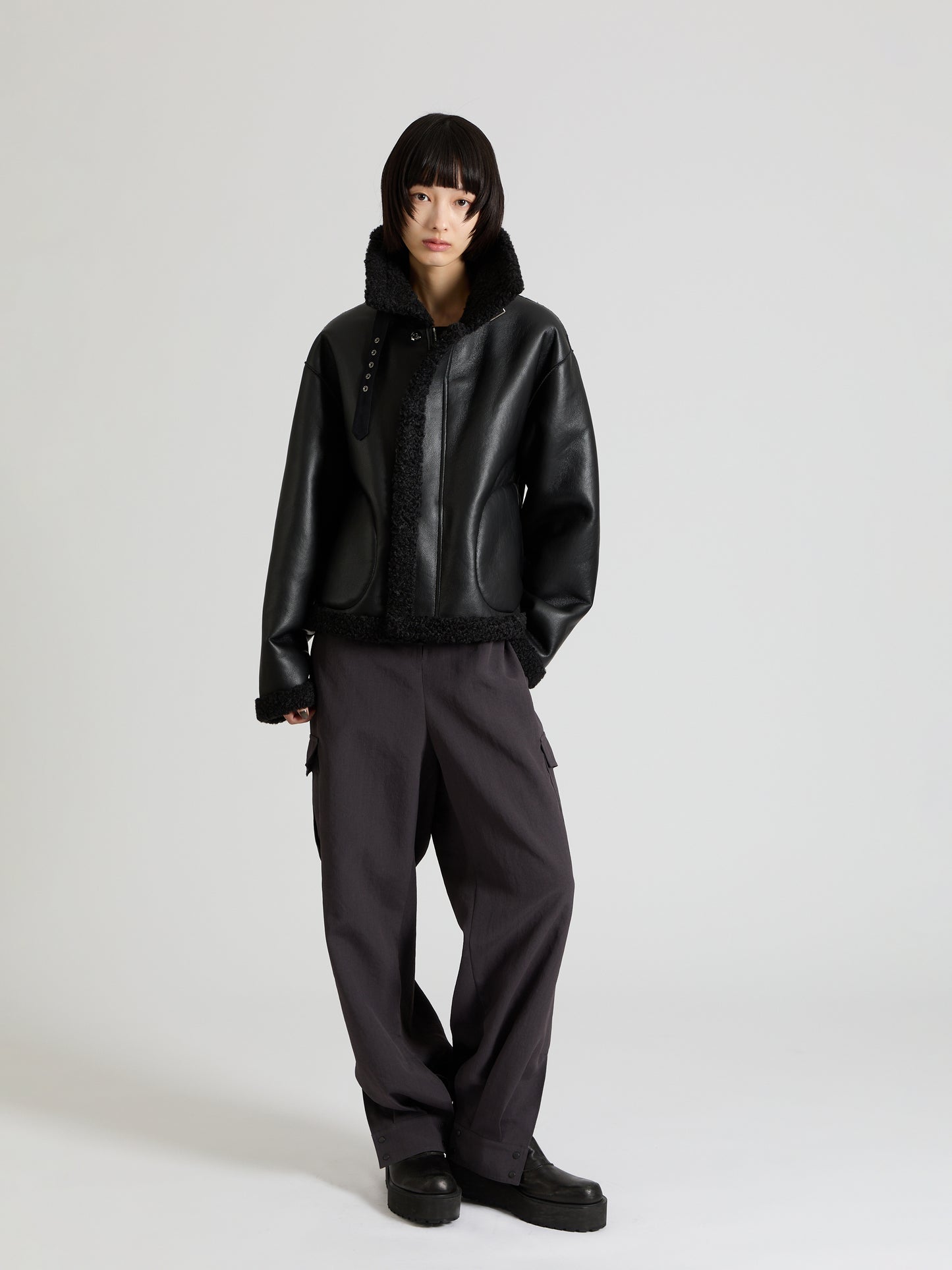 Eco Leather Short Blouson