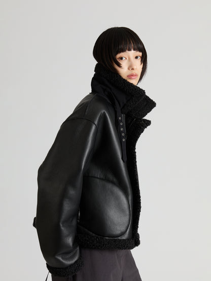 Eco Leather Short Blouson