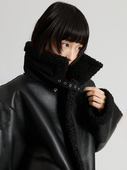 Eco Leather Short Blouson