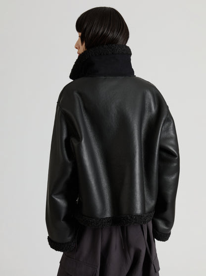 Eco Leather Short Blouson