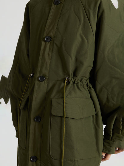 Cotton Nylon Quilted Coat