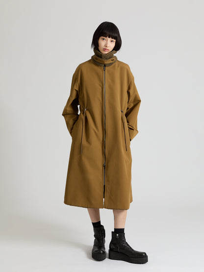 Taffeta X Boa Reversible Coat