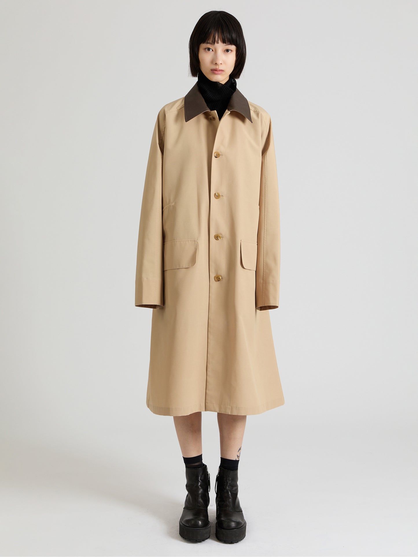 Taffeta Cleric Coat