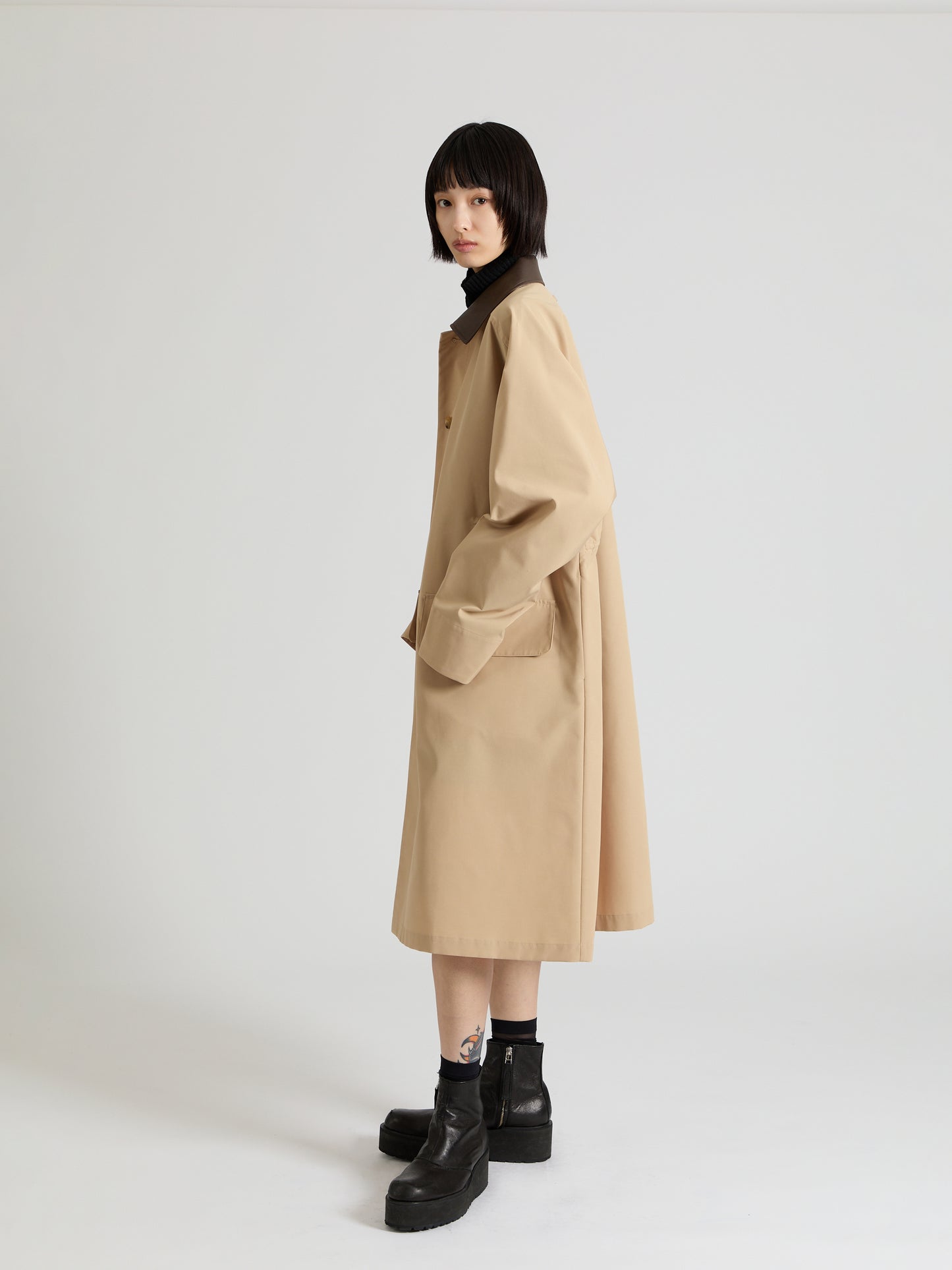 Taffeta Cleric Coat