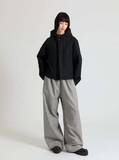 Cotton Nylon Quilted Short Blouson