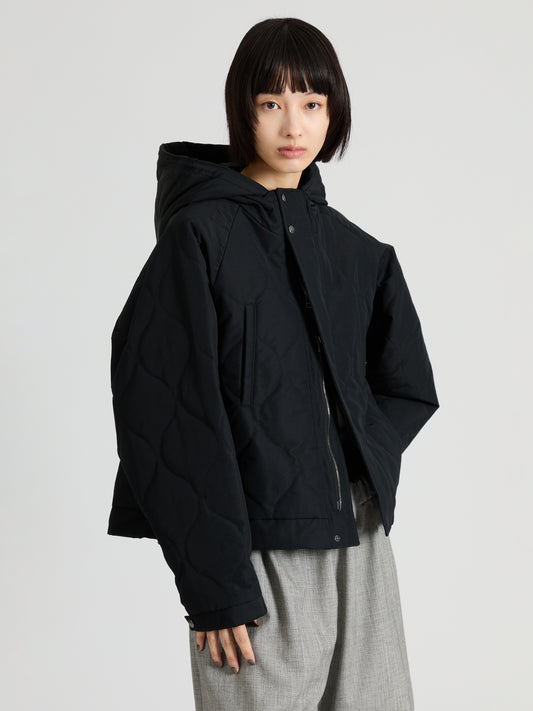 Cotton Nylon Quilted Short Blouson