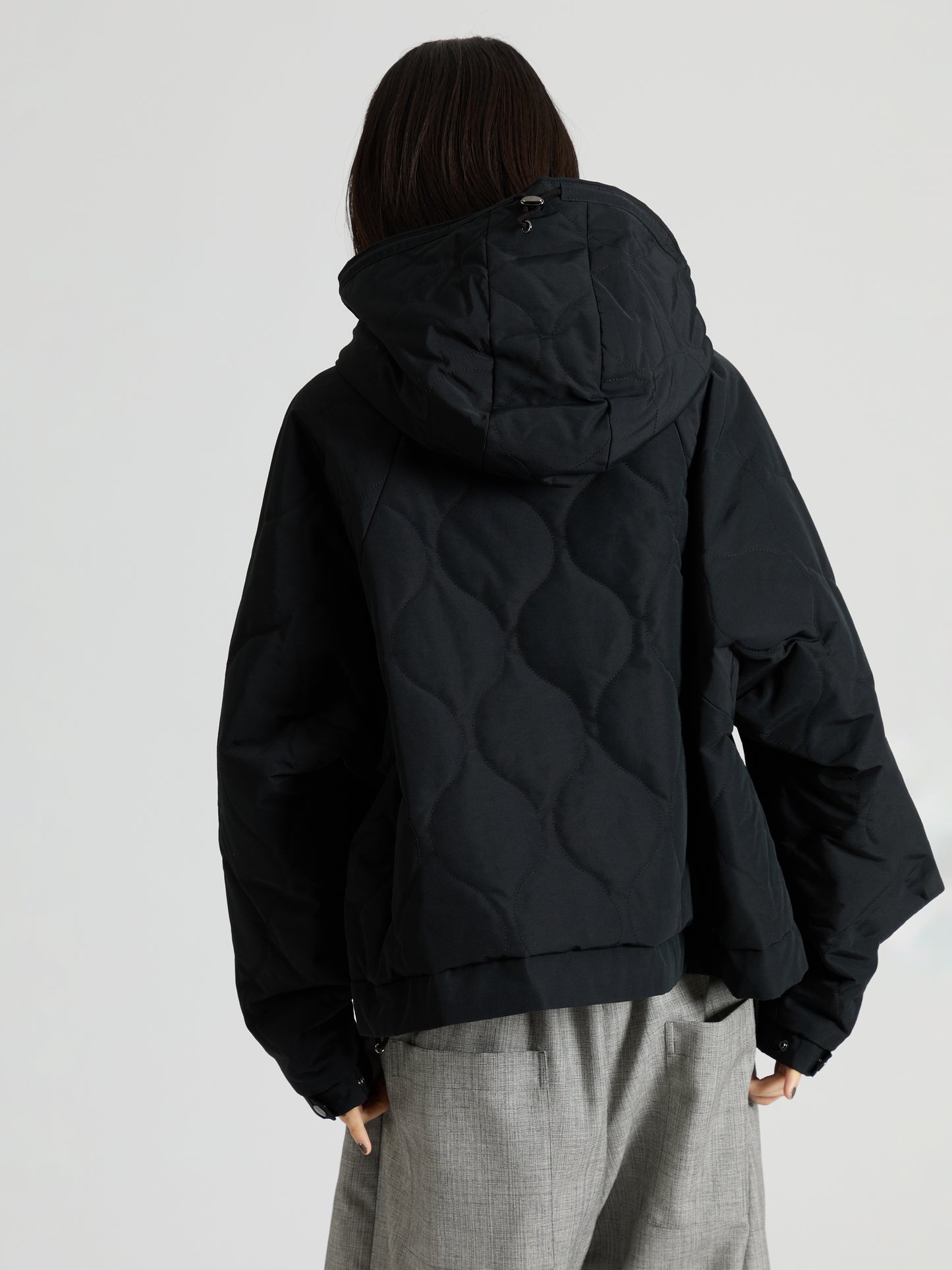 Cotton Nylon Quilted Short Blouson