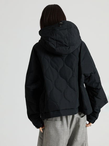 Cotton Nylon Quilted Short Blouson
