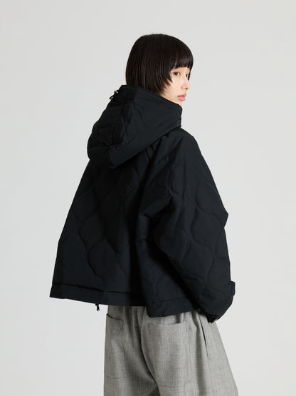 Cotton Nylon Quilted Short Blouson