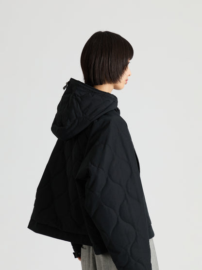Cotton Nylon Quilted Short Blouson