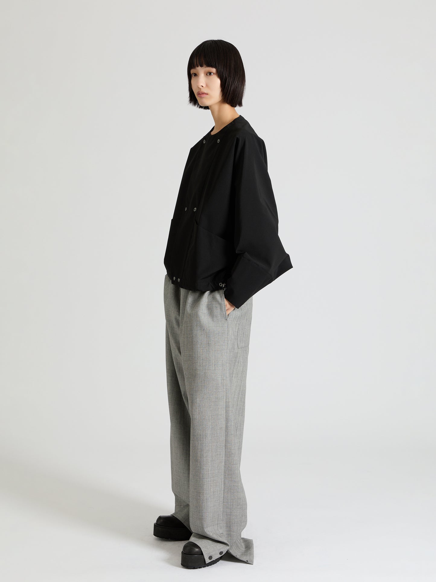 Taffeta Front Pocket Jacket