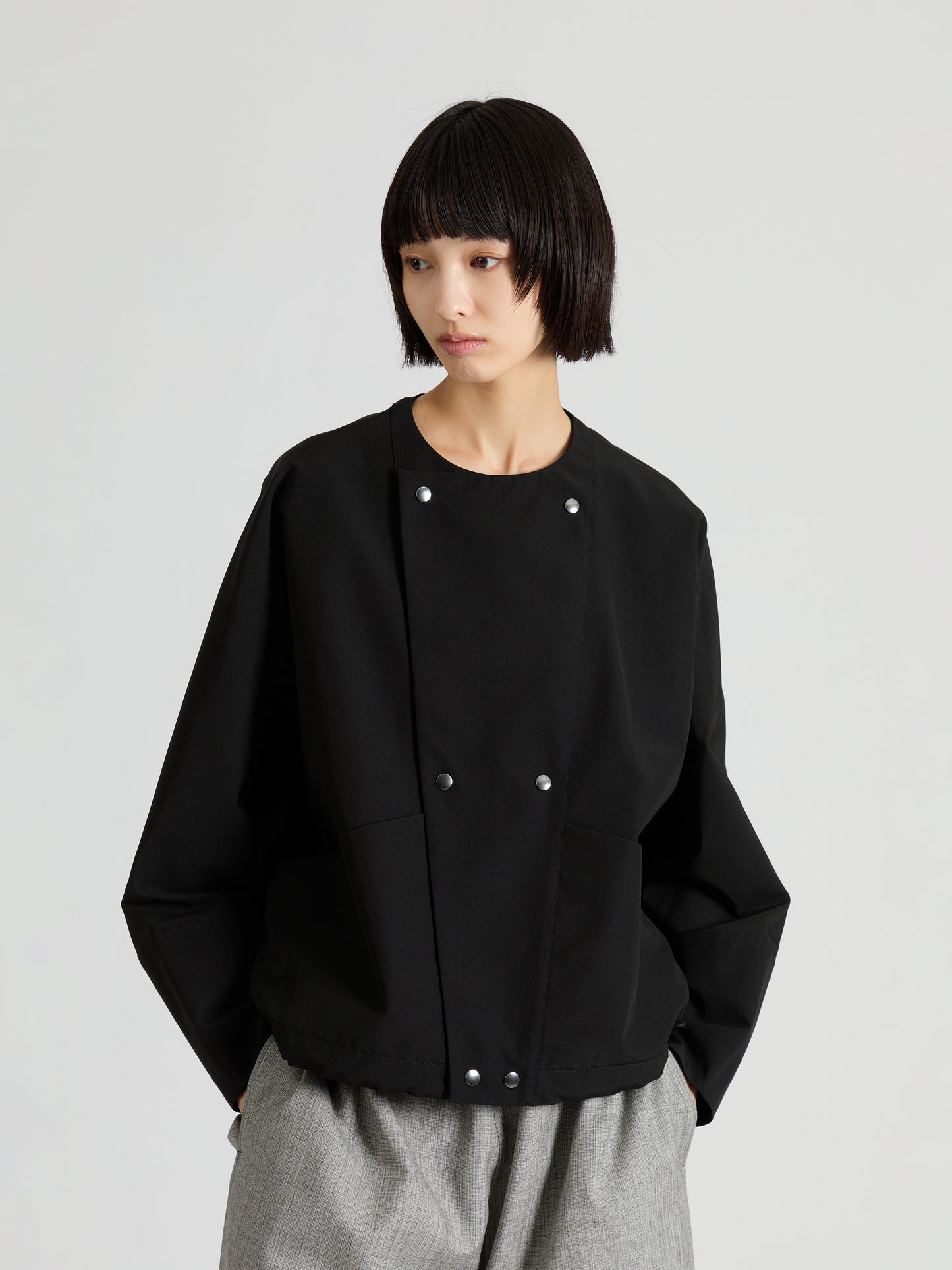 Taffeta Front Pocket Jacket