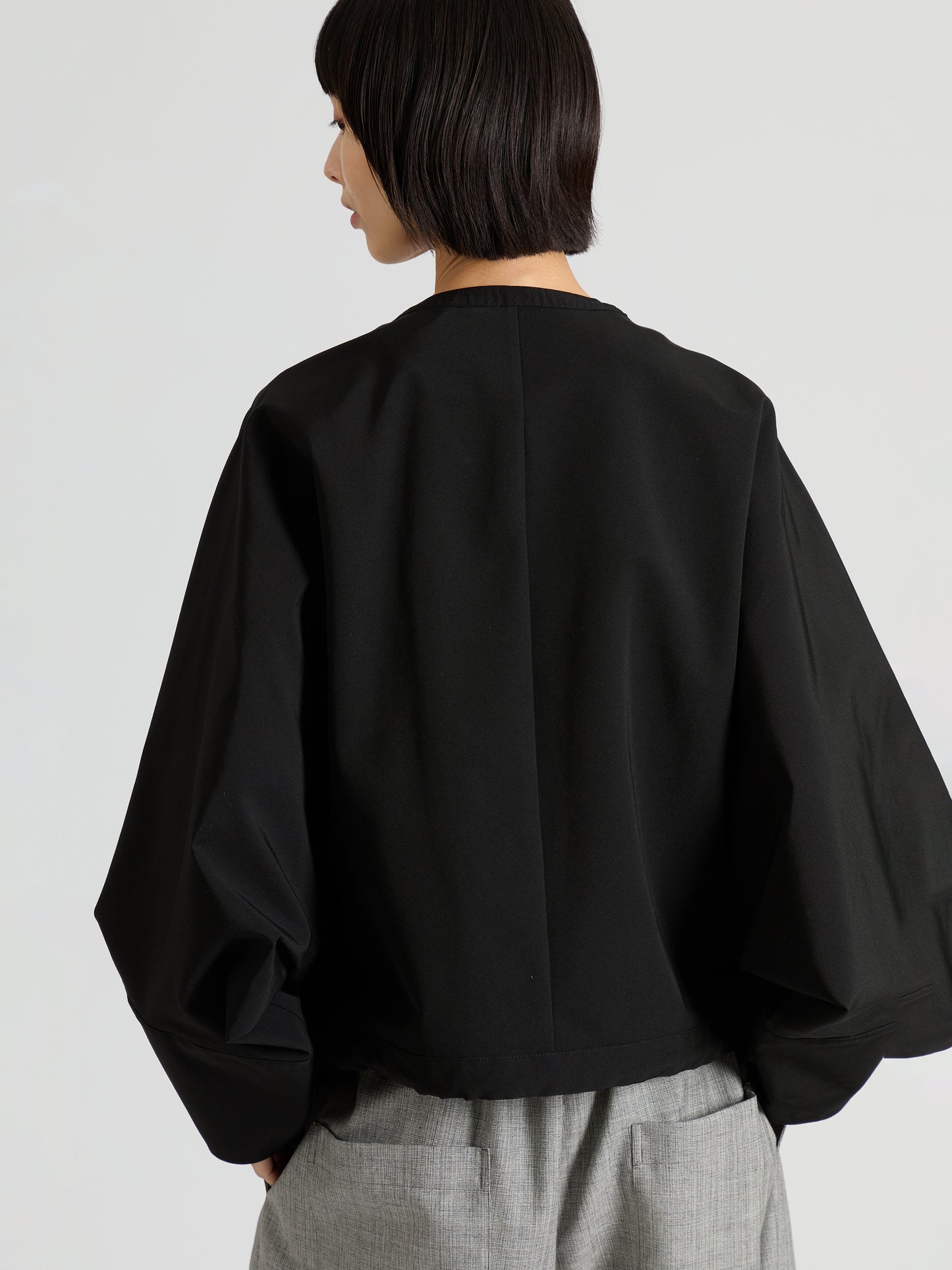 Taffeta Front Pocket Jacket