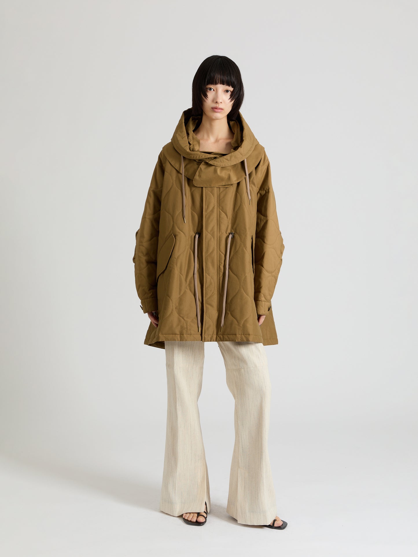 Cotton Nylon Quilted Mods Coat